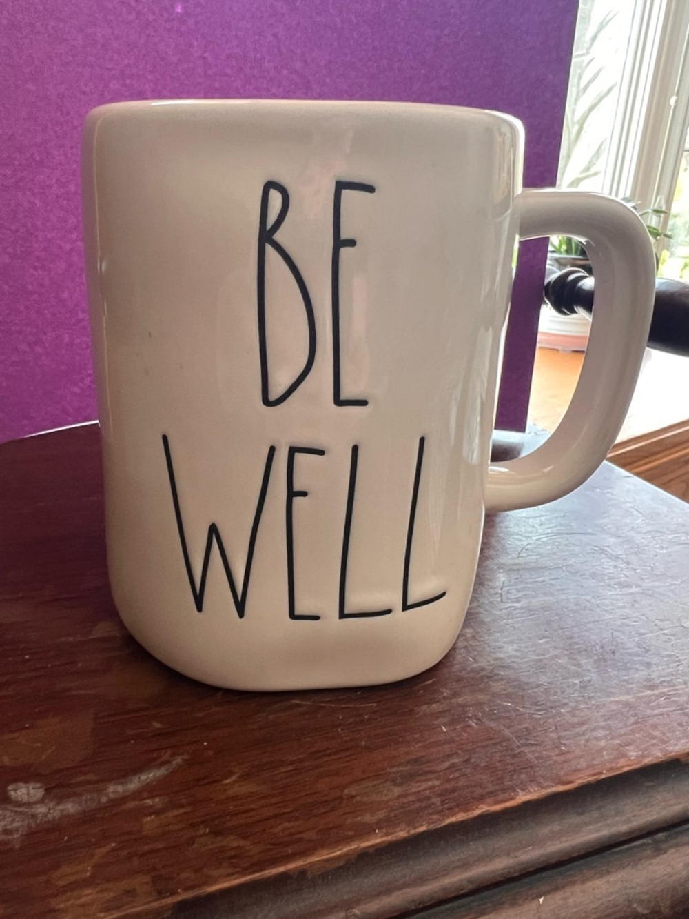 Rae Dunn Be Well Ceramic Mug - White - Brand: